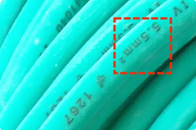 專用插座電線迴路指定截面積5.5mm